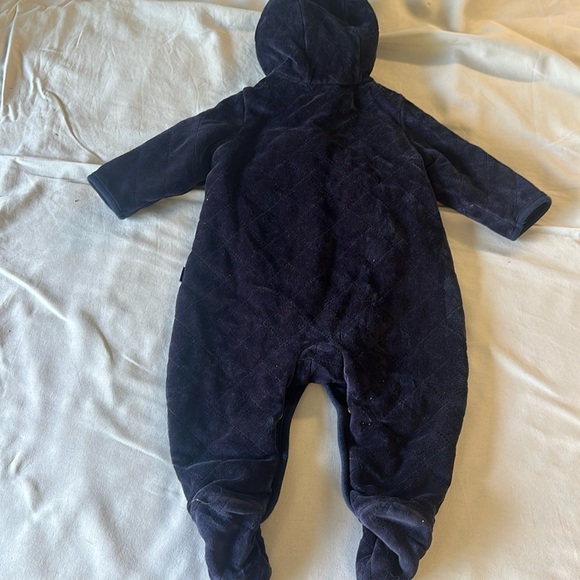 GAP - Blue quilted bunting bag winter onesie. Size 6-12 months. - Picture 5 of 6